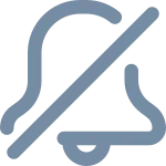 Bell Slash SVG Icon